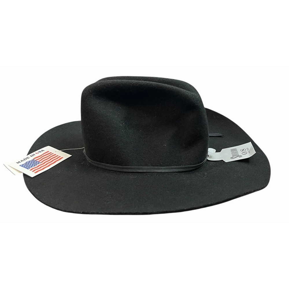 SILVERADO All Around Jr Kids Western Cowboy Hat Black Wool One Size Rodeo Ranch - Picture 11 of 11